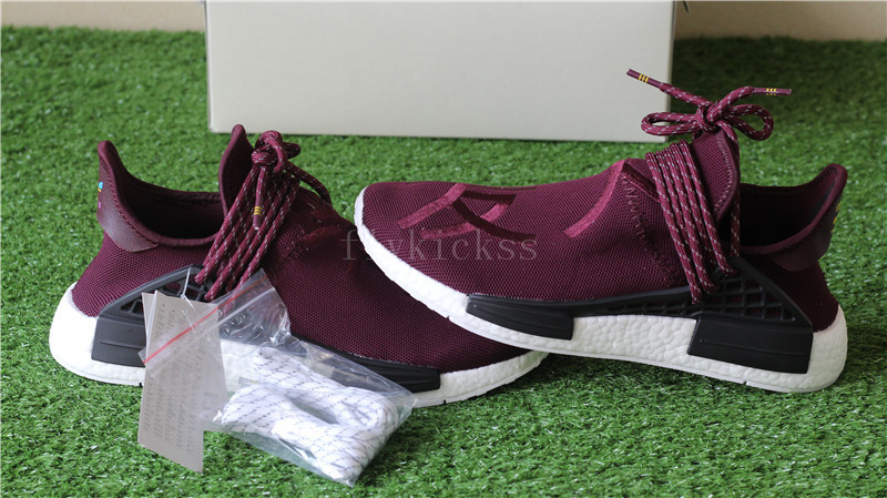 Real Boost Parrell Williams Adidas NMD Family & Friend Wine Red